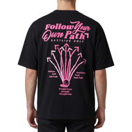 Eastside Golf Follow Your Own Path Tee – Schwarz