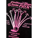 Eastside Golf Follow Your Own Path Tee – Schwarz