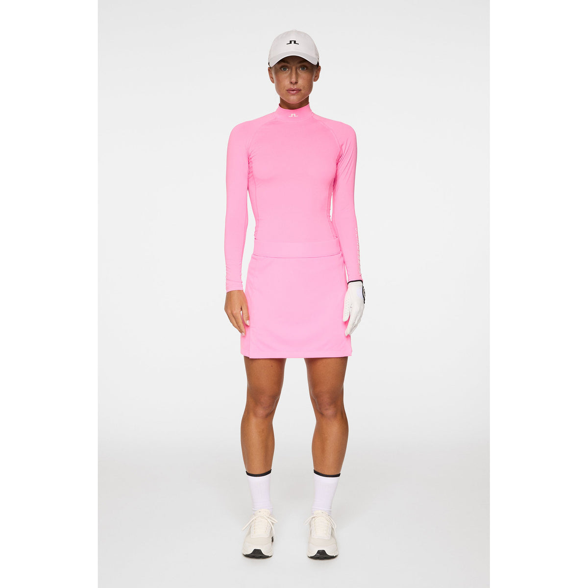 J.Lindeberg Women's Ella Kompression Golfhemd - Eosine Pink