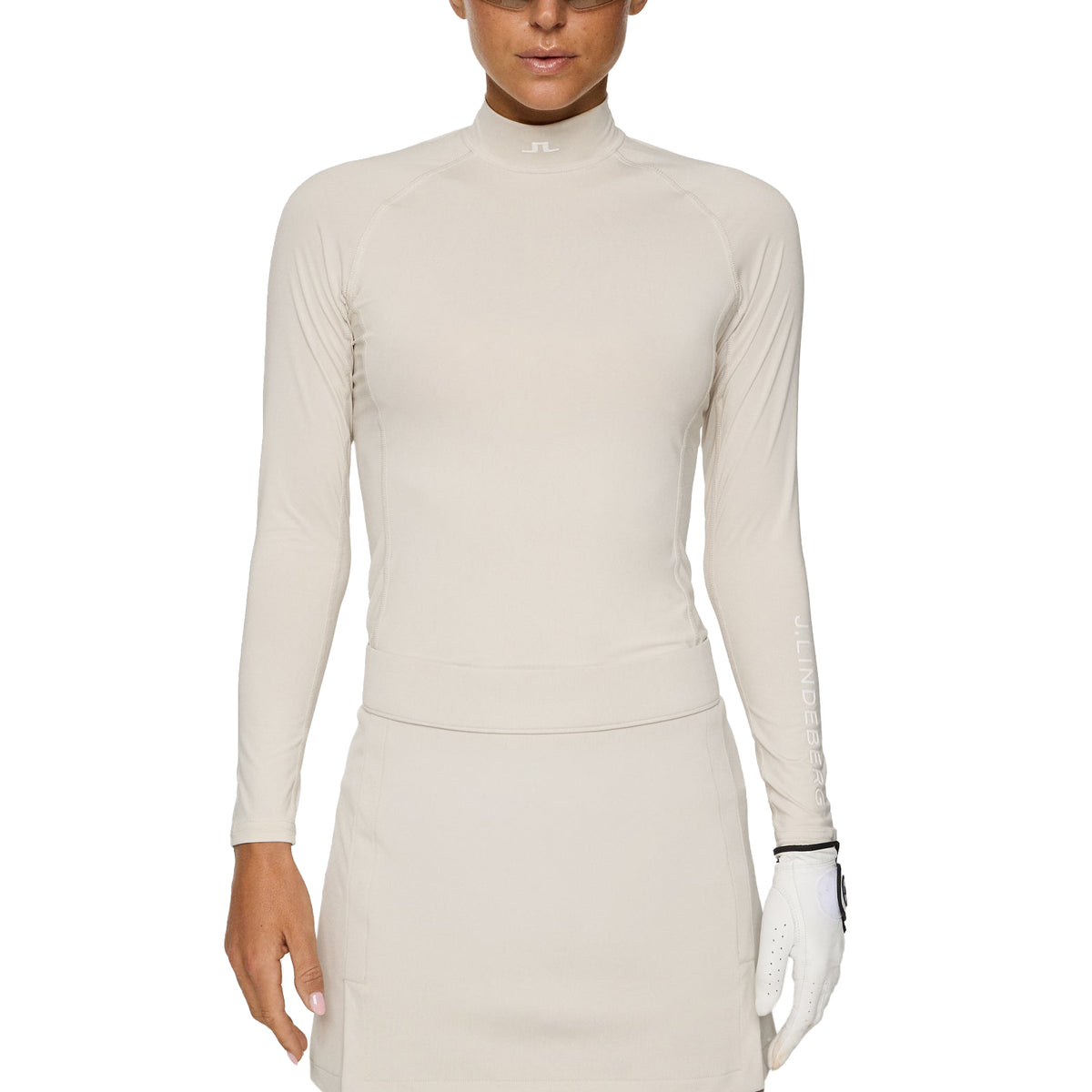 J. Lindeberg Women's Ella Kompression Golfhemd - Moonbeam