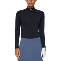 J.Lindeberg Women's Ella Compression Golf Shirt - JL Navy