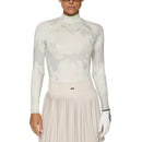 J. Lindeberg Women&#39;s Ella Print Kompression Golfhemd - Warp Ambrosia