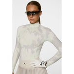 J. Lindeberg Women's Ella Print Kompression Golfhemd - Warp Ambrosia