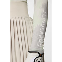 J. Lindeberg Women's Ella Print Kompression Golfhemd - Warp Ambrosia
