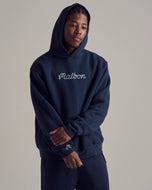 Malbon Fesque Golf Kapuzenpullover – Marineblau