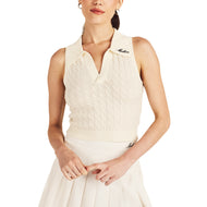 Malbon Damen Freya Gestrickte Golfweste – Canvas