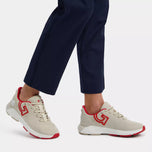 G/Vordere Frauen MG4+ Sticked Strick Golfschuhe - Stein
