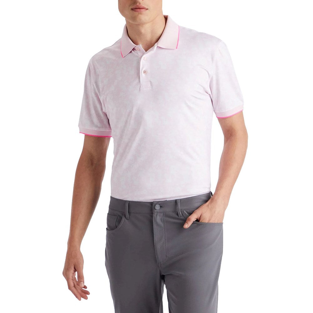 G/Vorderblütenrippenkragen Tech Golf Polo -Hemd - Erröten