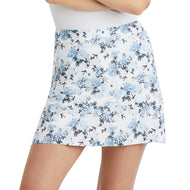 G/Fore Damen Photo Floral Silky Tech Nylon A-Linie Golfskort – Snow