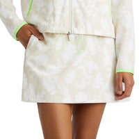 G/Vordere Frauenstärke für Blumenwickte 4 -Wege -Stretch -Skort - Stein