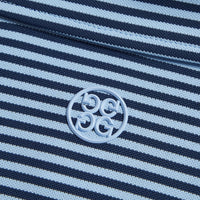 G/ Vorderfutterstreifen Pique Golf Polo -Hemd - Himmel/ Twilight