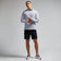 G/vorbischter Back Tech Golf Hoodie - hellgraue Melange