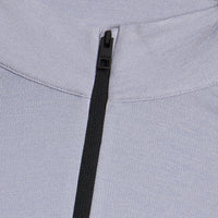 G/Fore Brushed Back Tech Golf Quarter Zip - Light Grey Melange