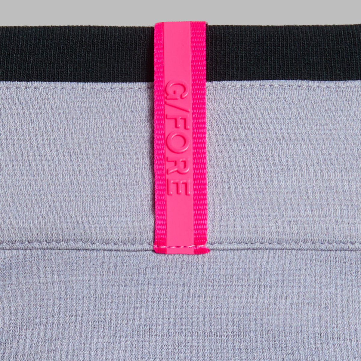 G/Fore Brushed Back Tech Golf Quarter Zip - Light Grey Melange