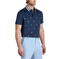 G/Vordere bestickte Tech -Trikot -Golf -Polo -Hemd - Twilight