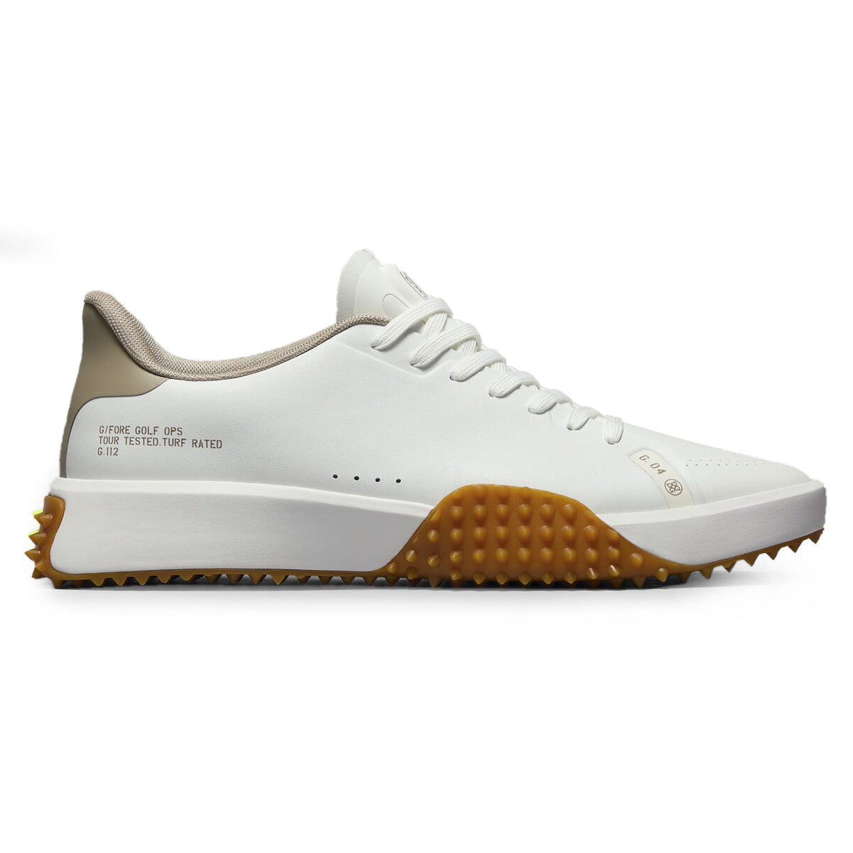 G/vorg.112 Ledergolfschuhe - Dune/Gum