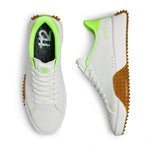 G/vorg.112 perforierte Ledergolfschuhe - Schnee/Gecko