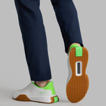G/vorg.112 perforierte Ledergolfschuhe - Schnee/Gecko