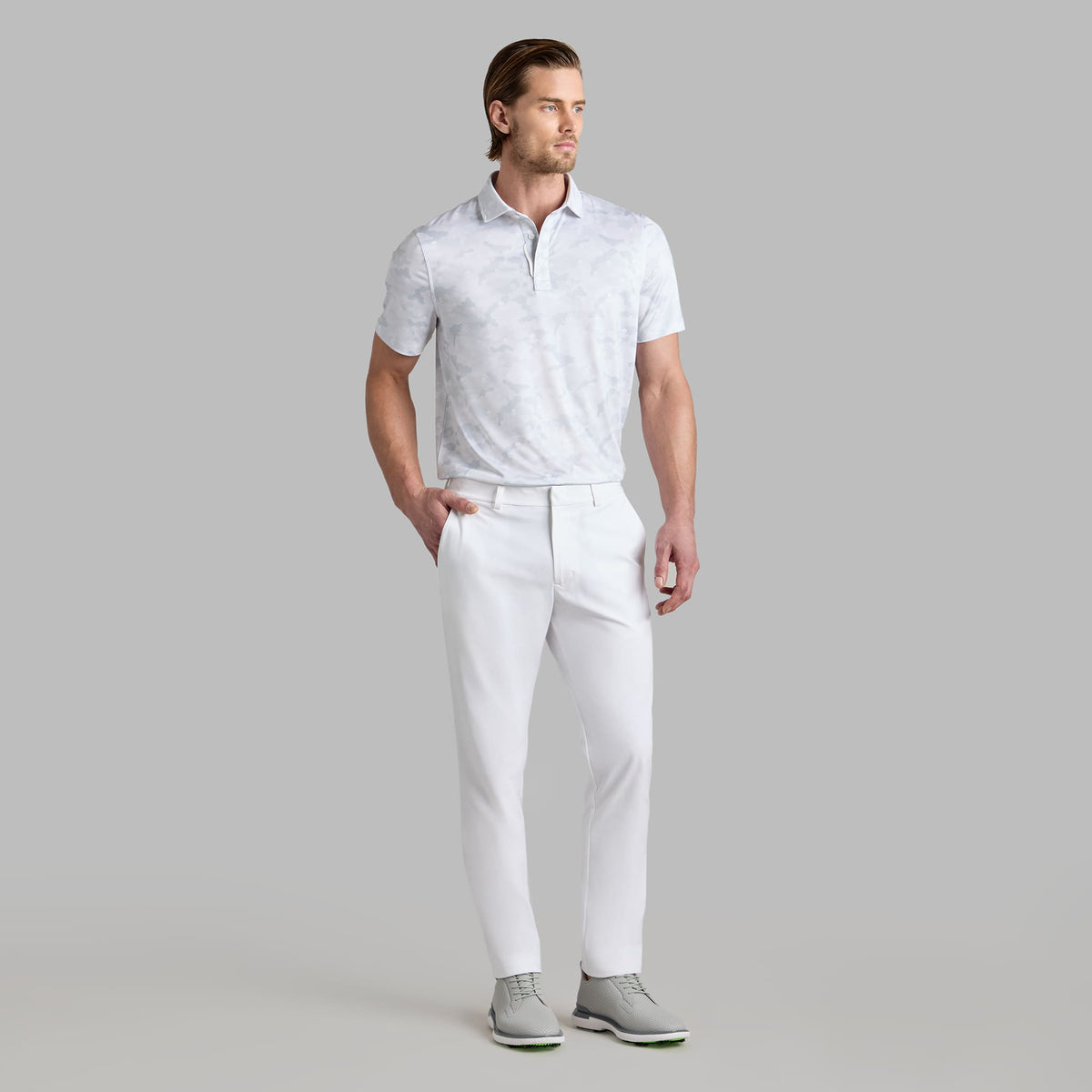 G/Vornikon -Tech -Jersey Golf Polo -Hemd - Schnee