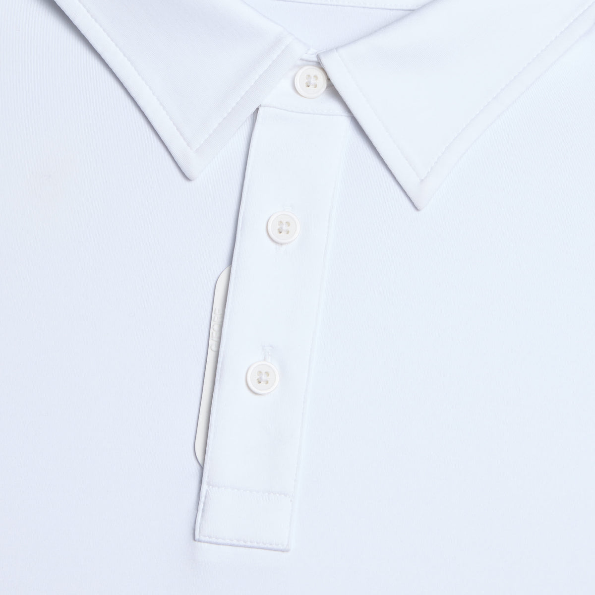 G/Vordere Melange Ice Nylon Golf Poloshirt - Schneeschmelz