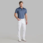 G/Vordere Melange Ice Nylon Golf Polo -Hemd - Twilight Melange