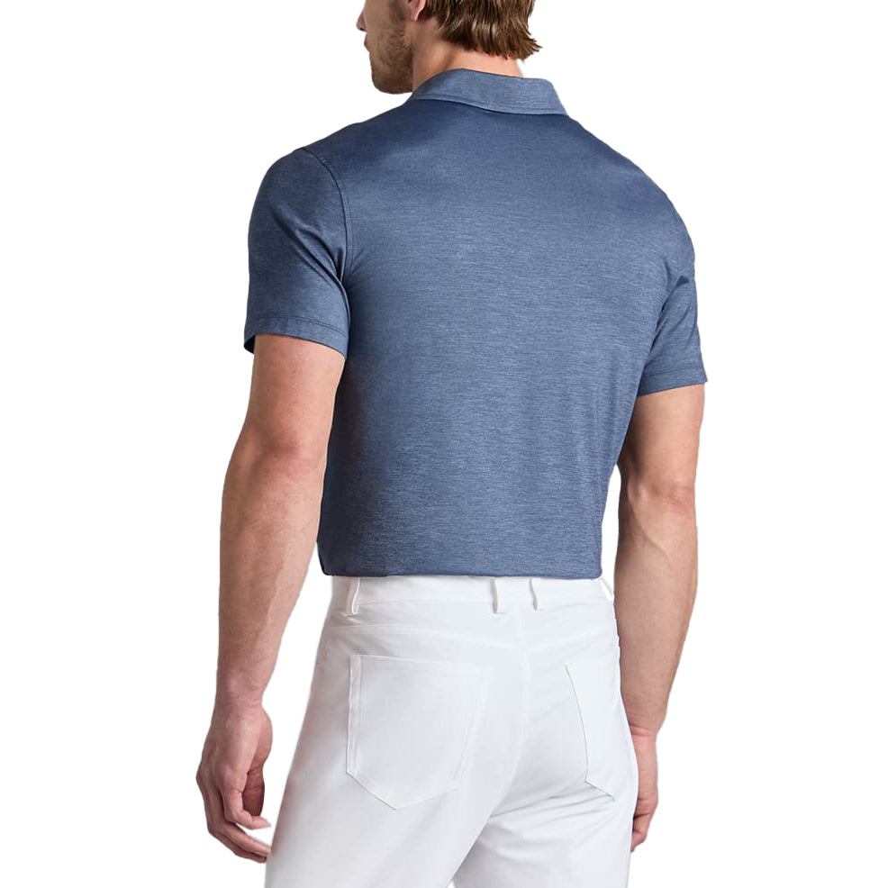 G/Vordere Melange Ice Nylon Golf Polo -Hemd - Twilight Melange