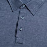 G/Vordere Melange Ice Nylon Golf Polo -Hemd - Twilight Melange
