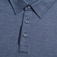 G/Vordere Melange Ice Nylon Golf Polo -Hemd - Twilight Melange
