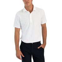 G/Vordere Mini Stars Tech Pique Golfhemd - Schnee