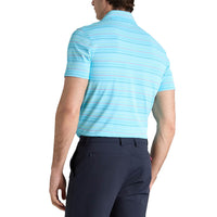 G/Vordere Multi -Streifen -Tech Pique Performance Golf Polo -Hemd - Brise