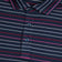 G/Vordere Multi -Streifen -Tech Pique Performance Golf Polo Shirt - Twilight/Lava