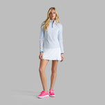 G/vor Frauen aye poppy shield Silky Tech 1/4 Zip Pullover - Schnee