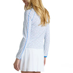 G/vor Frauen aye poppy shield Silky Tech 1/4 Zip Pullover - Schnee