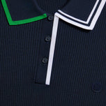 G/Fore Women's Cotton Blend Long Sleeve Knit Golf Polo Shirt - Twilight