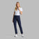 G/Vordere DOUPLE -Strick -Stretch -Zigarettenbeingolfhose für Frauen - Twilight