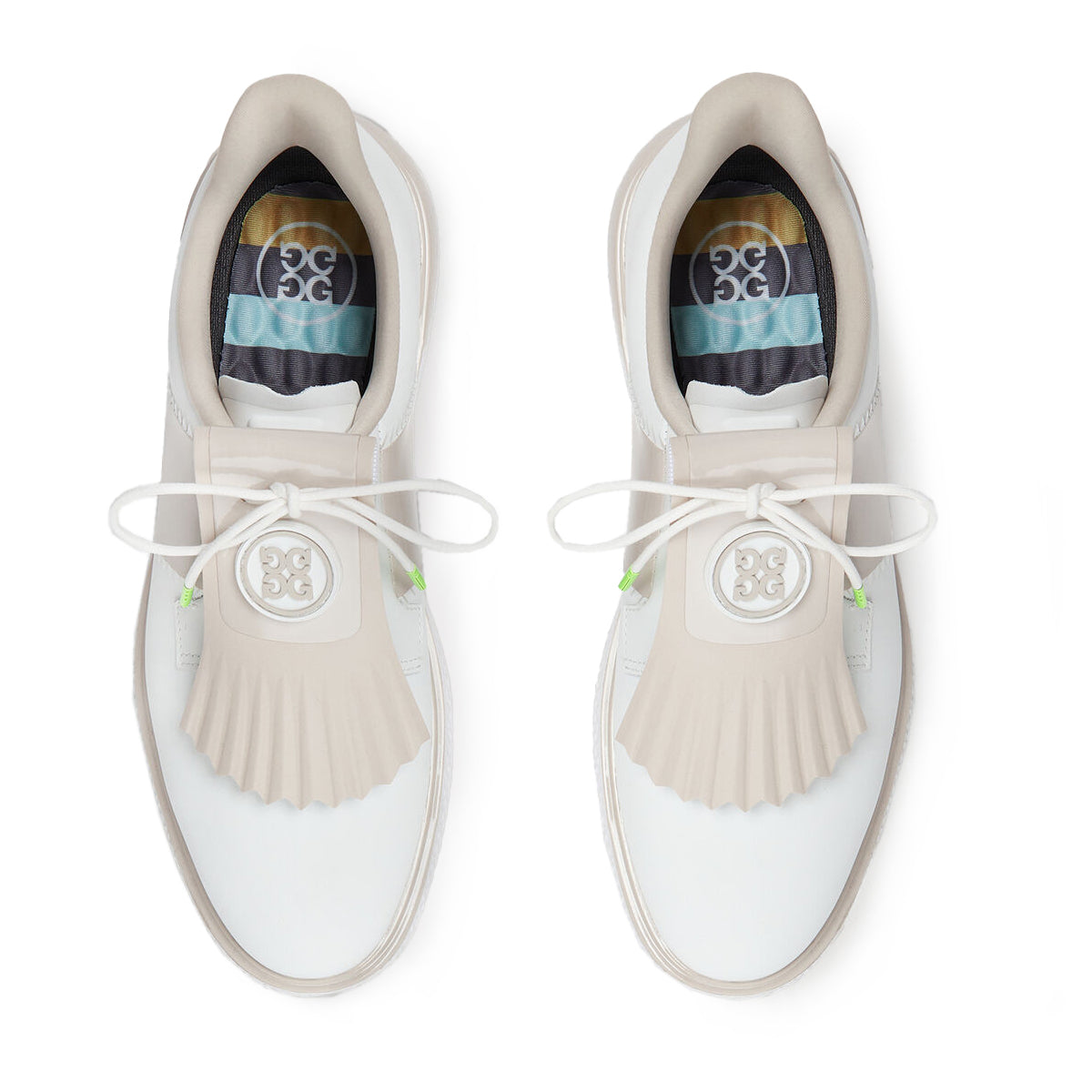 G/Vordere Gallivan2r Side Stripe Golfschuhe - Schnee/Stein