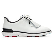 G/Vordere Frauenherz Debossed Gallivan2r Kiltie Golfschuhe - Schnee/Onyx
