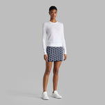 G/vor Frauen Pointelle G Crewneck Golfpullover - Schnee