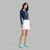 G/Vordere Seides Tech für Frauen 1/4 ZIP Langarm Golf Polo -Hemd - Twilight