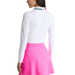 G/Fore Damen Silky Tech Nylon Langarm-Golfpoloshirt – Snow