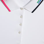 G/Fore Damen Silky Tech Nylon Langarm-Golfpoloshirt – Snow