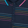 G/Vordere Frauen geteilte Streifen Tech Pique ärmellose Golf Polo -Hemd - Twilight