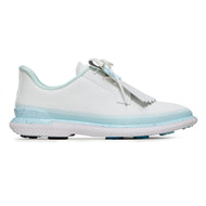 G/Fore Women's Tuxedo Stripe Stippled Gallivan2r Kiltie Golf Shoes - Snow/Daybreak