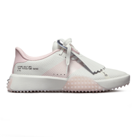 G/Fore Women's G.112 Perforated Leather Kiltie Golf Shoes - Snow/Blush