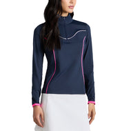 G/Fore Damen-Golfpullover aus Stretch-Nylon mit 1/4-Reißverschluss – Twilight