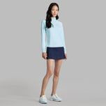 G/Fore Damen-Golfpullover aus seidigem Tech-Nylon mit 1/4-Reißverschluss – Tagesanbruch