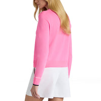 G/Vordere Frauen Happy G's Merion Wool Golf Pullover - Knockout Pink