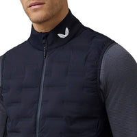 Castore Pinnacle Hybird Golfweste - Weiß/Mitternacht Marine