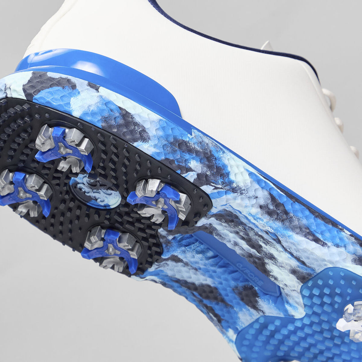 G/Vordere Gallivanter Camo Sohle Leder Golfschuhe - Schnee/Mosaik (Kopie)