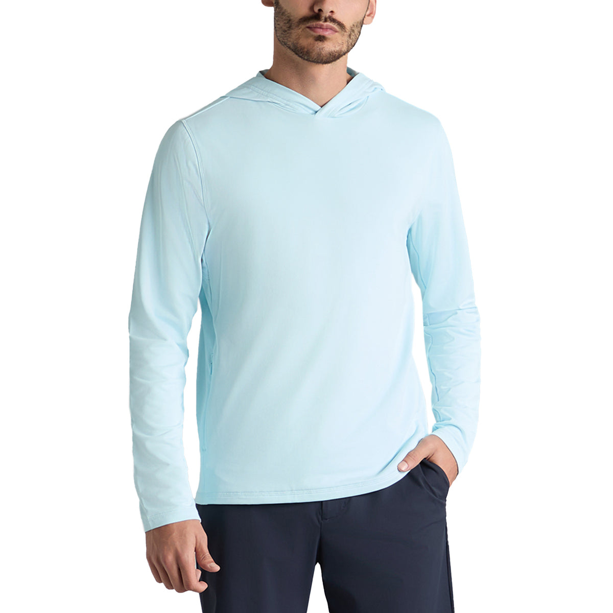 G/vorgewinktes Tech Golf Hoodie - Tagesanbruch
